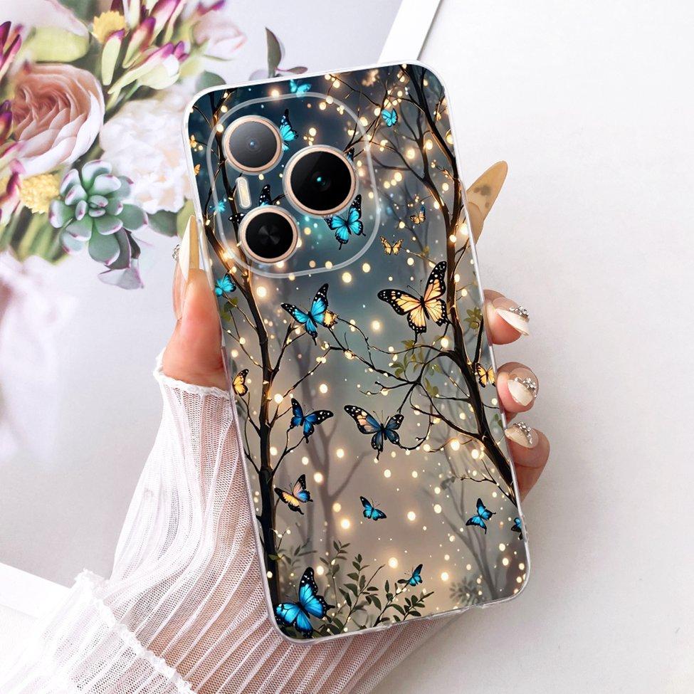 Case For Honor Power 5G Cover DVD-AN00 Transparent Fashion Butterfly Cute Cat Cool Painted Soft Phone Casing For Honor Power 5G