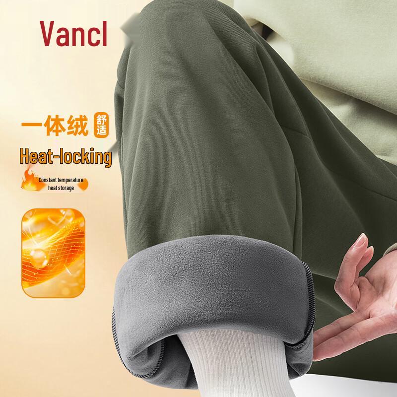 

VANCL Men s Winter Plush Lined Straight-Leg Casual Pants 2XL