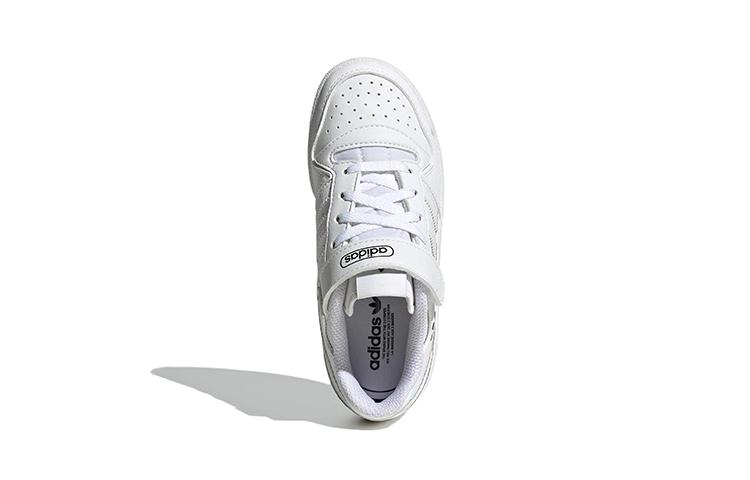 adidas Originals FORUM Low C Abrasion Resistant Cushioning Low Top Skateboard Shoes White Children Aged 3 7 Years Old GY9254