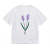 Women's Soft Breathable All Season Classic T-Shirt Elegant Purple Flowers Tee