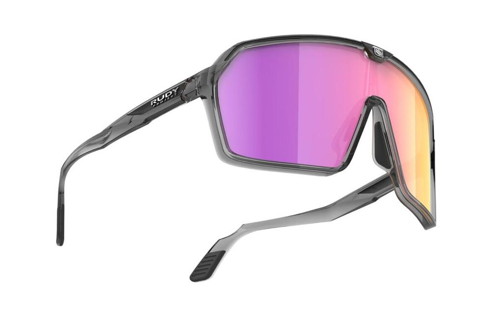 Rudy Project SPINSHIELD Sports Crystal Ash Gloss Sunset Sunglasses, Frame, Multi-Laser Lens, SP725233-0002