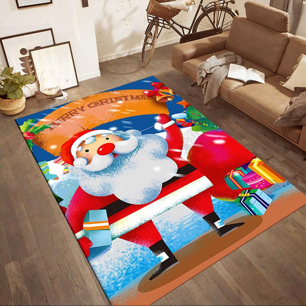 Christmas 127 Carpet Suitable for Playrooms Balcony Living Rooms Hallway Antislip Carpet Decorate Offices Wedding Party Gift