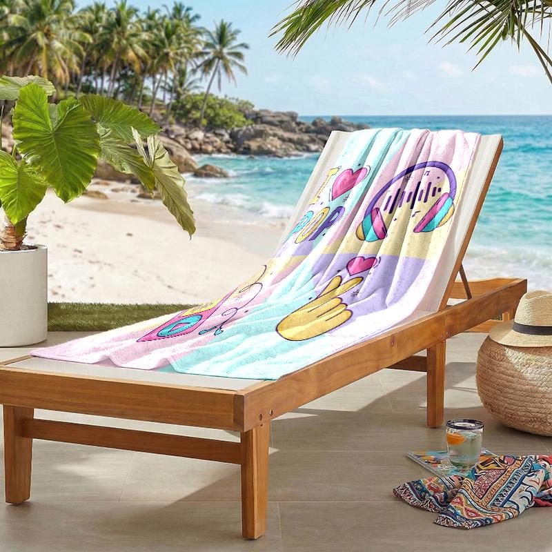 Kpop Fashion Beach Towel: Ideal for Summer Adventures Soft, absorbent and quick drying suitable for swimming and bathing