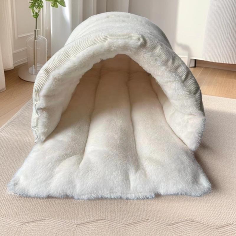 Winter Warm Cat & Dog Bed: Semi-Enclosed, All-Season Pet Nest