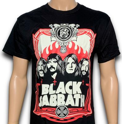 Black Sabbath Red Flames Brand New Officially Licensed Shirt Unisex T-Shirt