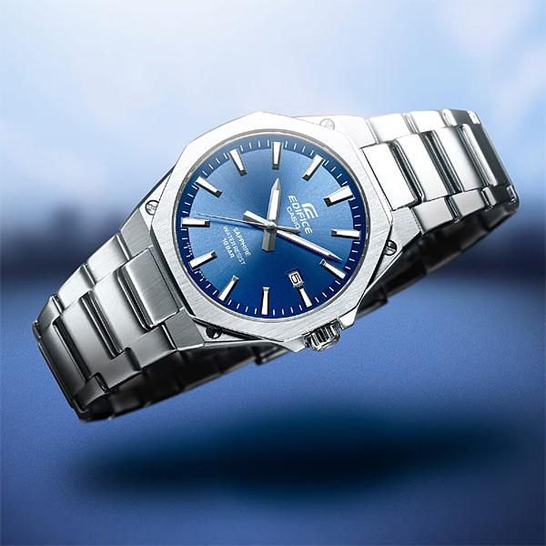 CASIO Men's EDIFICE EFR-S108DJ-2AJF [EDIFICE 3-Hand Analog Mens Metal Band] Round Watch Silver