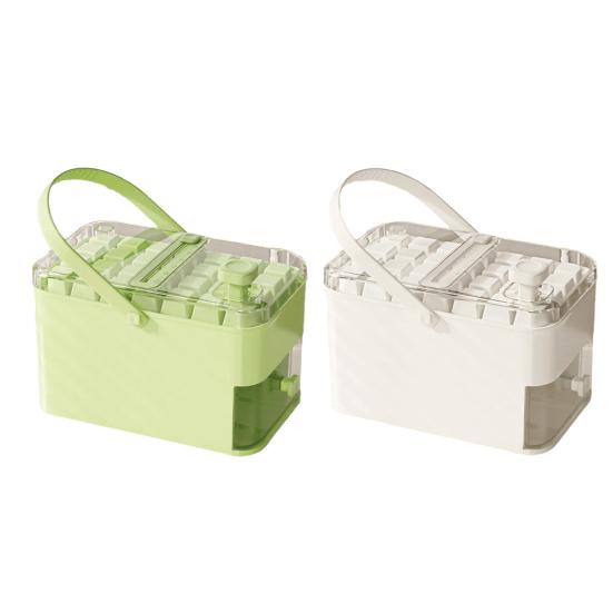 Dvouvrstvý zásobník na ledové kostky Uvolňování kostek jedním dotykem Led s 56 kostkami Bez BPA