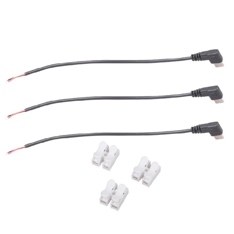 USB C to 2 Pin Bare Wire 5V USB Type C Male Plug 2 Pin Pigtail Cable Open End Power Cable for USB Type C Equipment