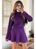 Seventeen Colors Slim Fit Half High Collar Knit Dress in Five Sizes