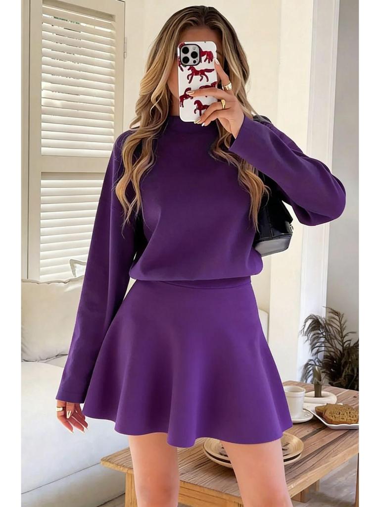 Seventeen Colors Slim Fit Half High Collar Knit Dress in Five Sizes