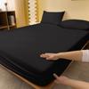 1PC Bed Fitted Sheet Bed Mattress Cover Solid Color Bed Linen Non Slip Mattress Covers Bedsheet Soft and Breathable