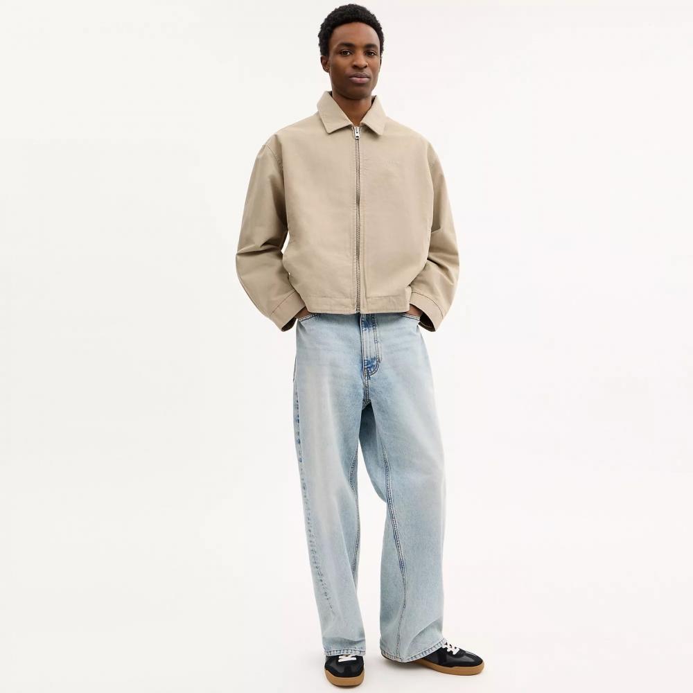 Coach Zip Up Blouson Jacket Dark Stone