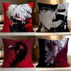 Hot TTokyo Ghoulied Cushion Cover Soft Washable Pillow Case Multi-Scene for Couch Bed Travel Office Use