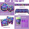 142pcs 9th Video Game Birthday Decorations for Boys 9th Gaming Birthday Party Supplies Tableware 9th Video Game On Plates Napkins Banner Tablecloth