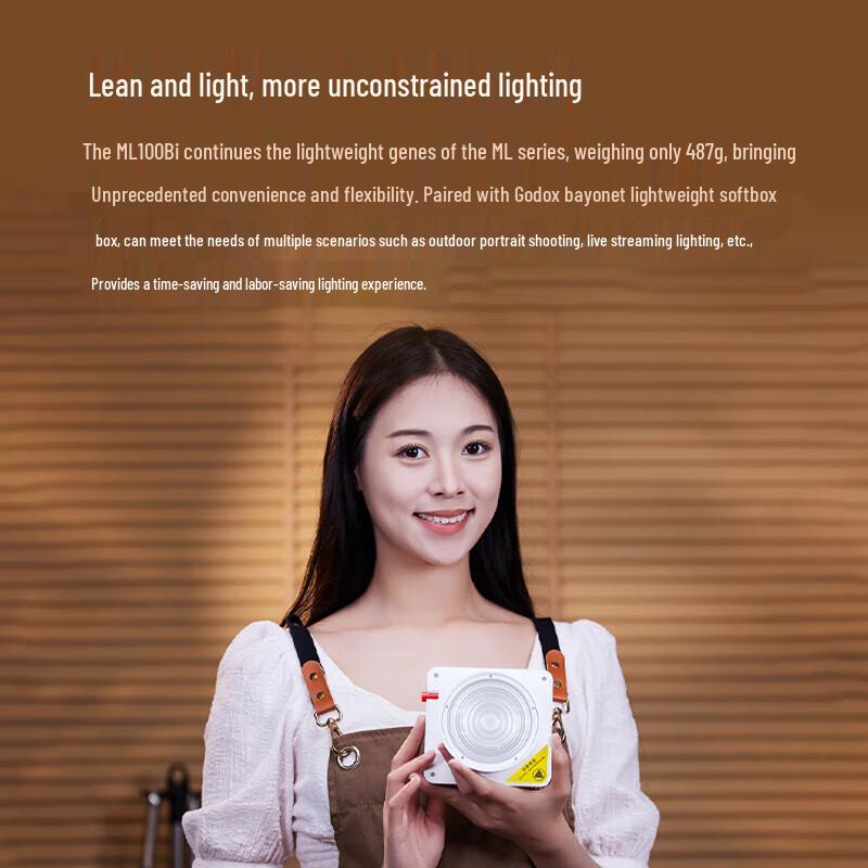 Godox ML100Bi Bi-color Handheld LED Video Light