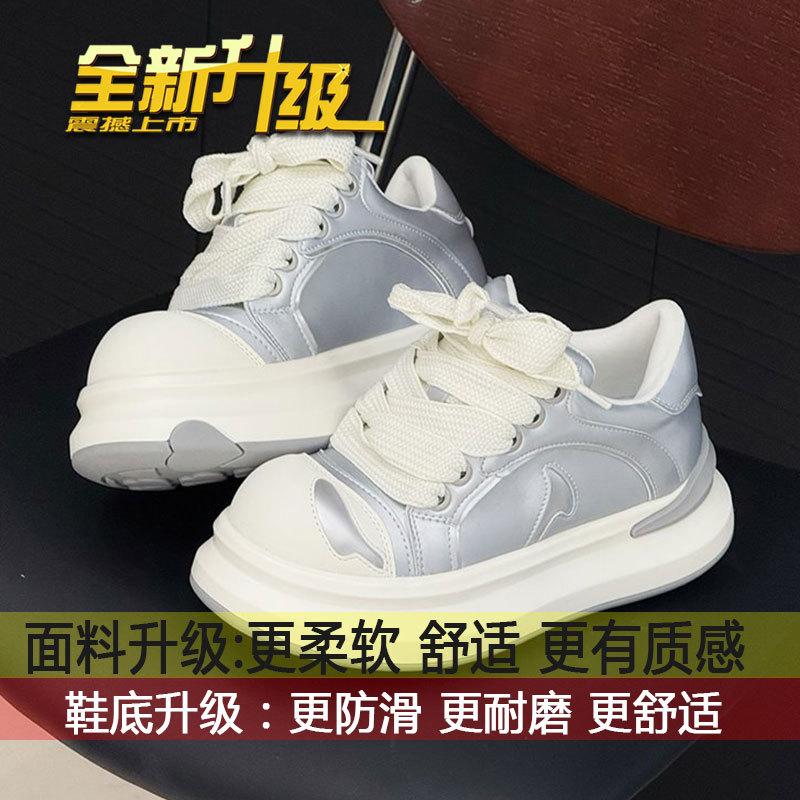 

Graffiti color matching Guochao casual sports shoes women s little white shoes spring and summer 2025 new niche design board shoes 40