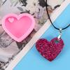 WTEMPO Heart-Shaped Keychains Kit Silicone Molds Bags Hanging Decoration Making Molds DIY Epoxy Molds with Keyrings for Beginners & Adults