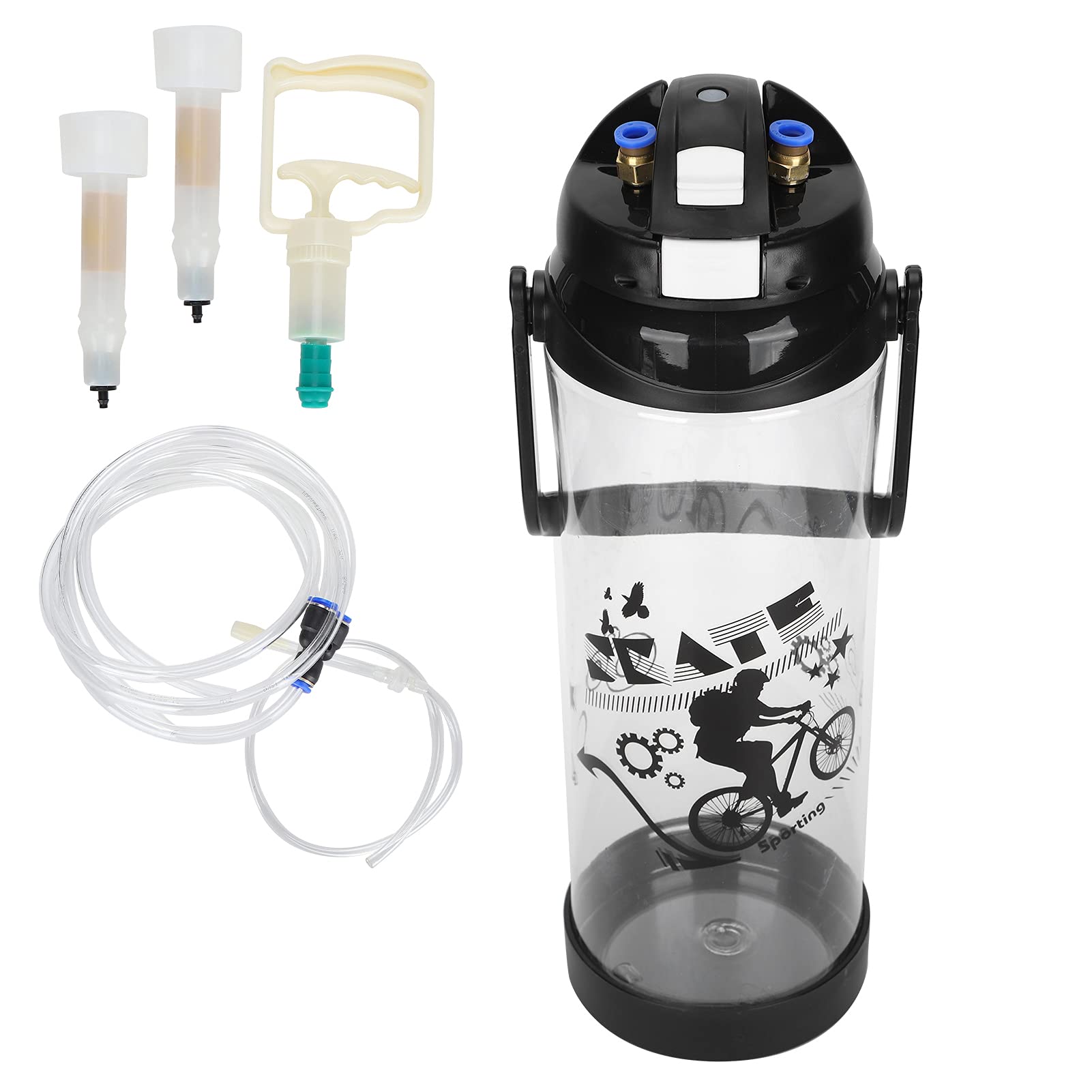 

3л Доїльний апарат для корів, Портативний пульсуючий вакуумний насос для доїння корів, Машина для доїння худоби, Набір 3л доїльного апарату для домашнього використання (Подвійна голова)