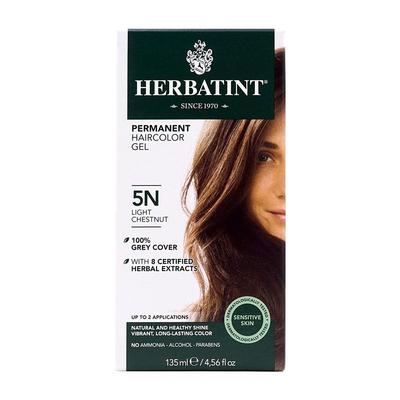 Permanentinis plaukų dažų gelis 5N Šviesus kaštoninis, 4,56 fl oz
