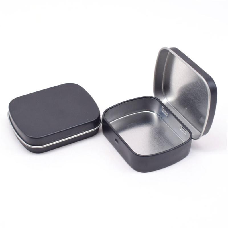 Mini kovová plechová krabička s panty a víčkem, Prázdné plechovky, Malý úložný prostor na sladkosti, Krabičky na sbírky šperků, Domácí organizér