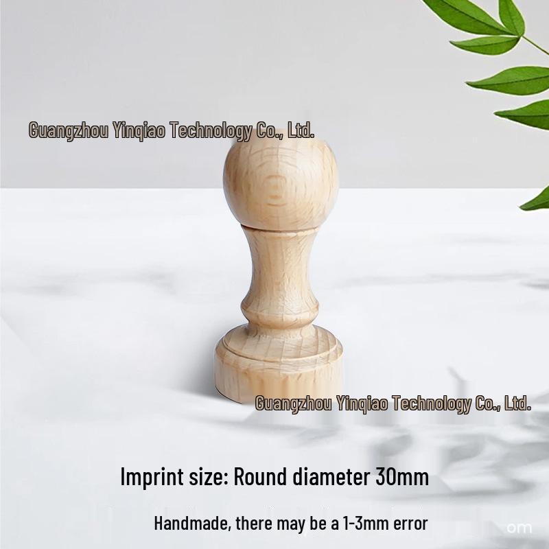 Custom DIY Wooden Rubber Stamp for Engraving and Journal Design