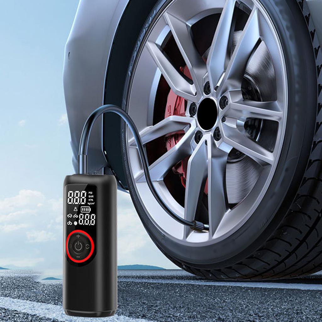 Tire Inflator Portable 150psi Wireless Pump with LED Fluorescent, Wireless Pump Car Tire Pump for Cars Motorcycles