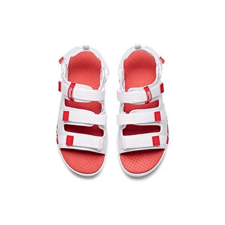 ANTA Beach Sandals Men's White/Red 91926971-7