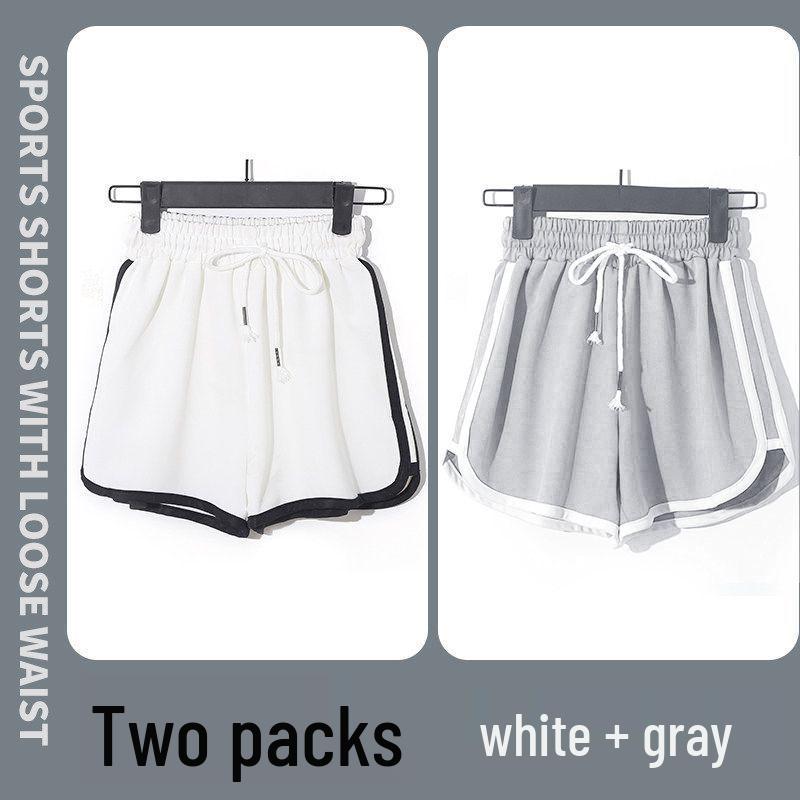Plus Size Women’s Quick Dry Summer Running Shorts - High Waist, Loose, Trendy Wide-Leg for Yoga and Casual Wear