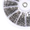 600 Stück M1 M1.2 M1.4 M1.6 Schrauben Muttern Sortiment Kit Miniaturschrauben Uhren Brillen Elektronik