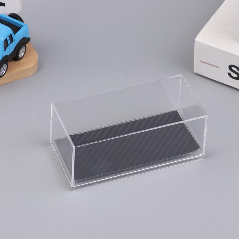 

1 шт. Прозора акрилова коробка для зберігання Практична коробка для демонстрації моделей автомобілів 1/64 Diecast Стійка для демонстрації своїми руками Захищена від пилу Іграшка чорний