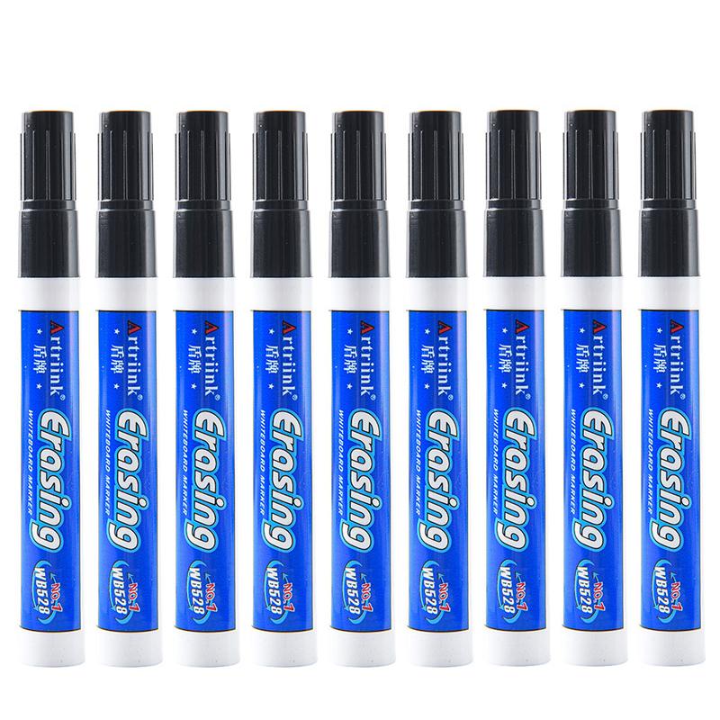 10er Set Whiteboard-Marker, 2,0 mm Spitze, Schwarz Blau Rot Grün Hohes Tintenvolumen, Büro-Lehrstift, Klare Handschrift & Leicht Abwischbar