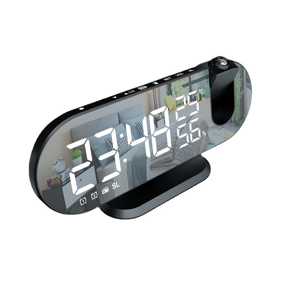 2022 LED Projection Alarm Clock with Temperature, Humidity Display, and Automatic Light Sensor