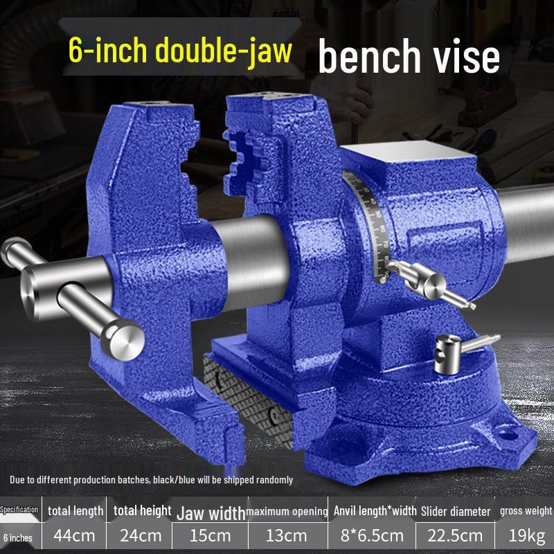 Heavy-Duty Old-Fashioned Multifunctional Bench Vise, 6-10 Inch, for Industrial Use