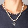 Sommer Kokosnussschale Holzperlen Seestern Choker Halskette für Männer Bohemian Naturstein Schlüsselbein Kette Männlicher Street Schmuck