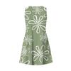 Women's Casual V Neck Floral Print Dress With Pockets Beach Dress