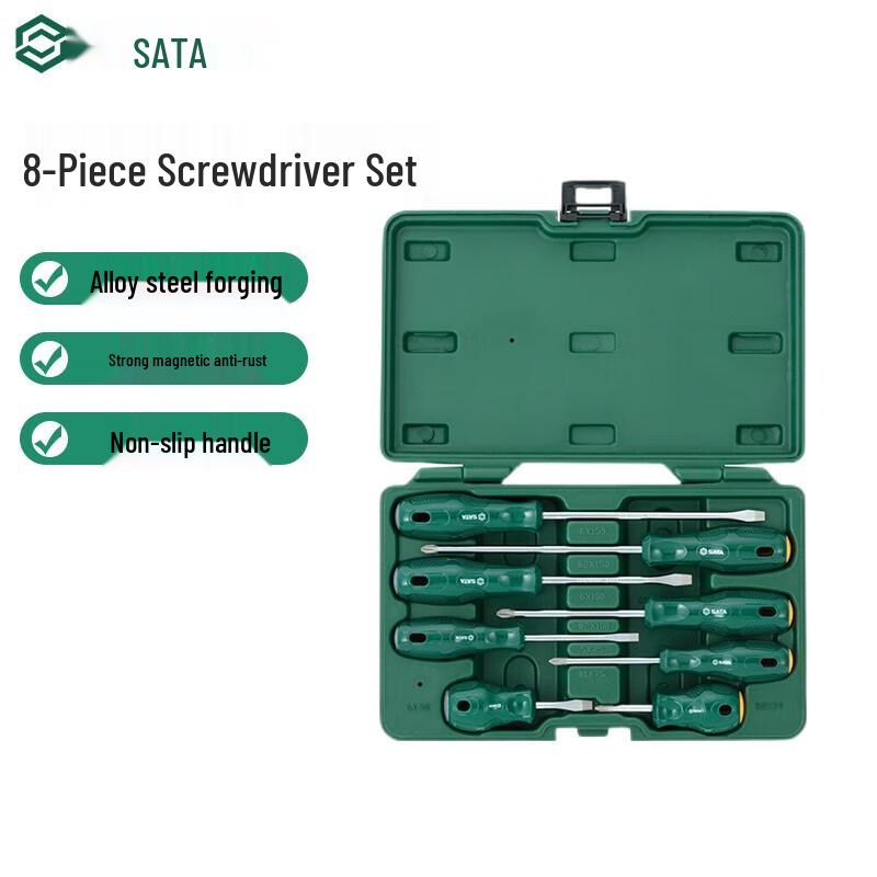 SATA 8-Piece Industrial Magnetic Screwdriver Set