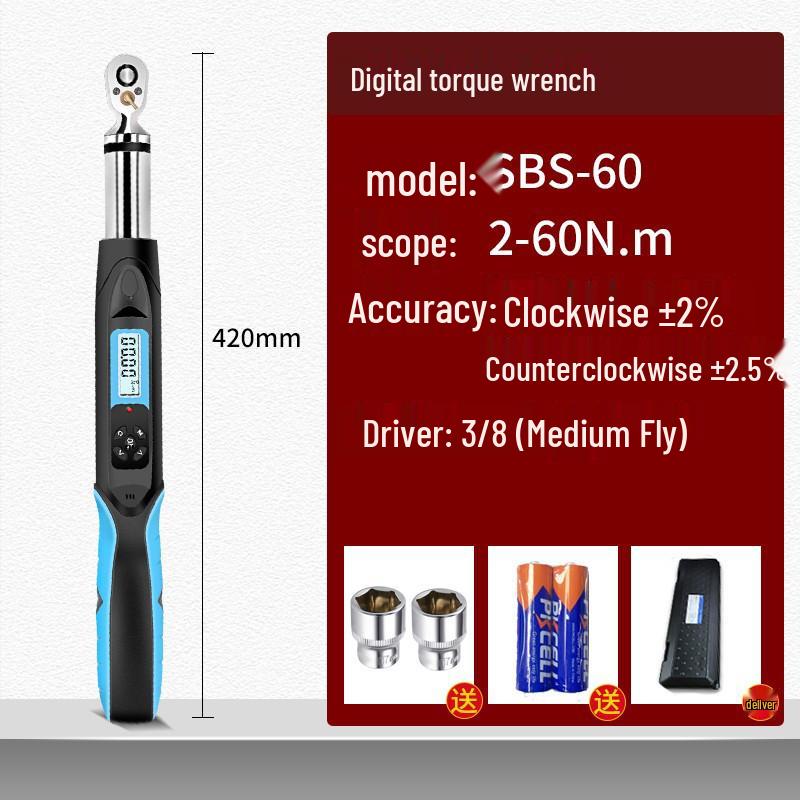 HEMUELE Digital Torque Wrench with Adjustable Torque and Screw Force Test