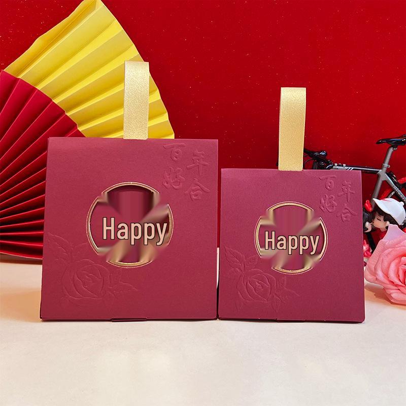 2025 High-End Chinese Style Wedding Candy Box - Elegant Handheld Gift Bag Small: 10x6.5x10 cm