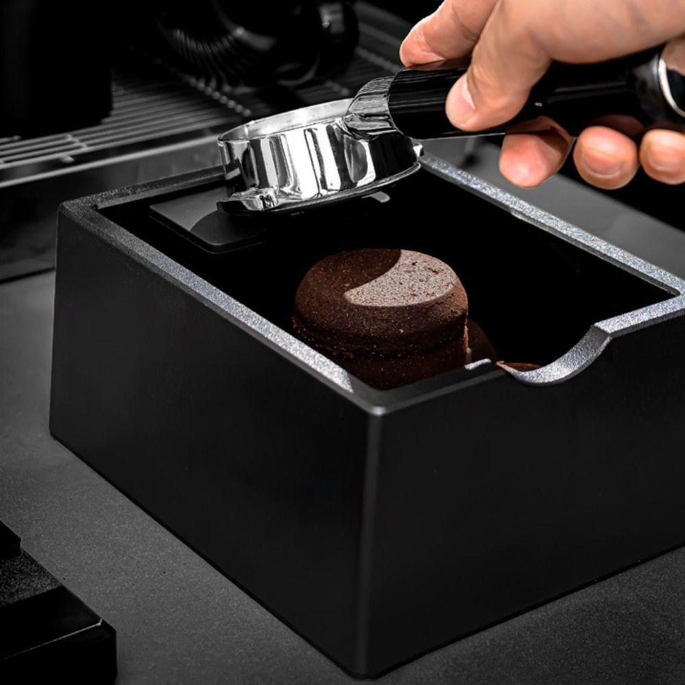 Anti Slip Base Espresso Grounds Container Rectangular Coffee Knocking Slag Bucket  Barista