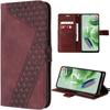 Case - eFConnection - Redmi Note 12 5G - Red - Faux Leather Case - Card Slots