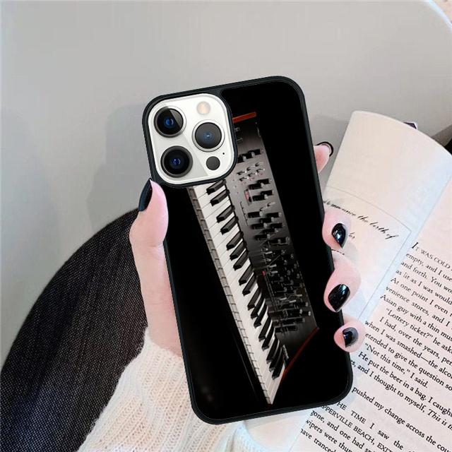 Vintage Synth Synthesizer Moog Print Phone Case Cover For iPhone 17 Air 15 16e 14 13 12 Pro Max 11 Pro Max Plus