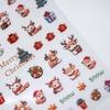 Nail Art Decoration Christmas Nail Stickers DIY Nail Charms Christmas Nail Decals Colorful   Girls