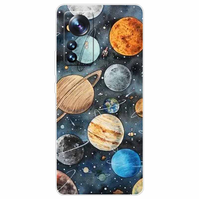 For Xiaomi 12T Pro 5G Case 12 T Cat Space Soft TPU Clear Silicone Funda Cases for Xiaomi 12T 5G Cover 12TPro Shockproof 2022