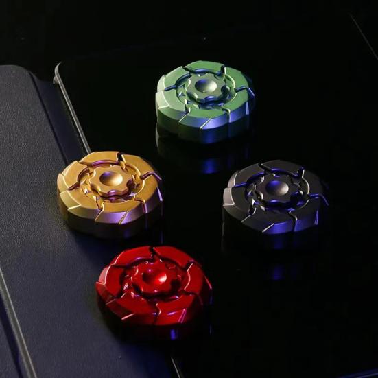 Magnetic Fidget Spinner Toy Stress Anxiety Relief Kids Teens Adults Glowing Fingertip Gyroscope Portable Travel Educational Sensory Spinning Toy