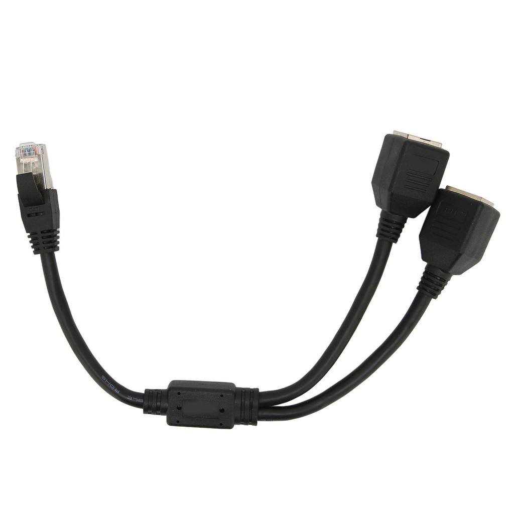 RJ45 Ethernet Adapter Cable Extension 1 To 2 Port Excellent Connection Transmission Good Signal