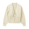 Women's Fashion Solid Color V-Neck Button-Up Knitted Cardigan Sweater