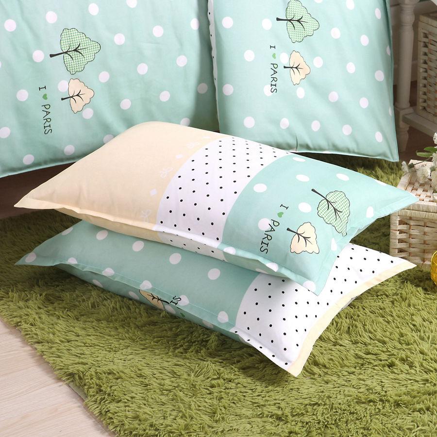 Printed Pillowcase Bedding Fashion Student Dormitory Essential Pillowcase 48X74cm A Pair