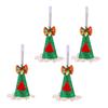 Handmade Cone‑Shaped Christmas Pendant Sequin Christmas Hat Ornament  Home Party Supplies