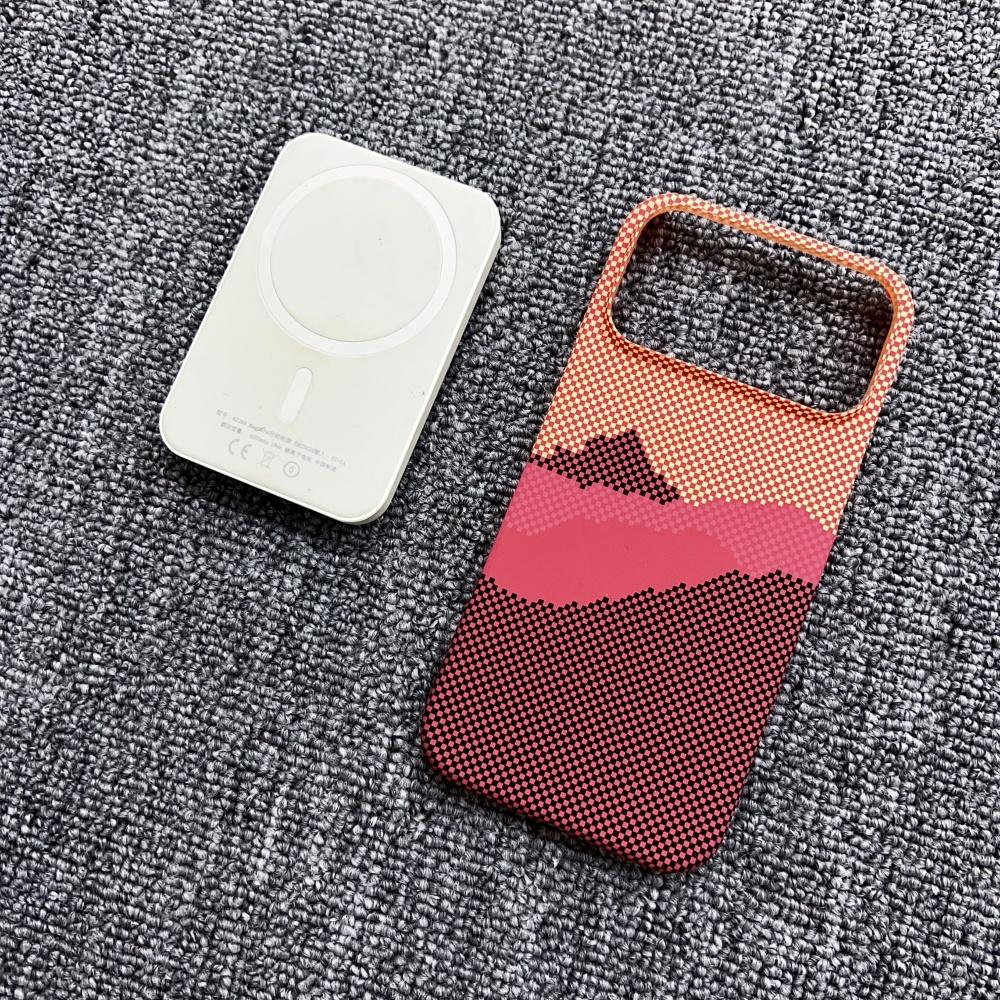 Ultra Slim Rugged Carbon Fibre Magnetic Case For iPhone 17 Air 16 15 14 13 12 Pro Max Plus Frameless Thin for Magsafe PC Cover