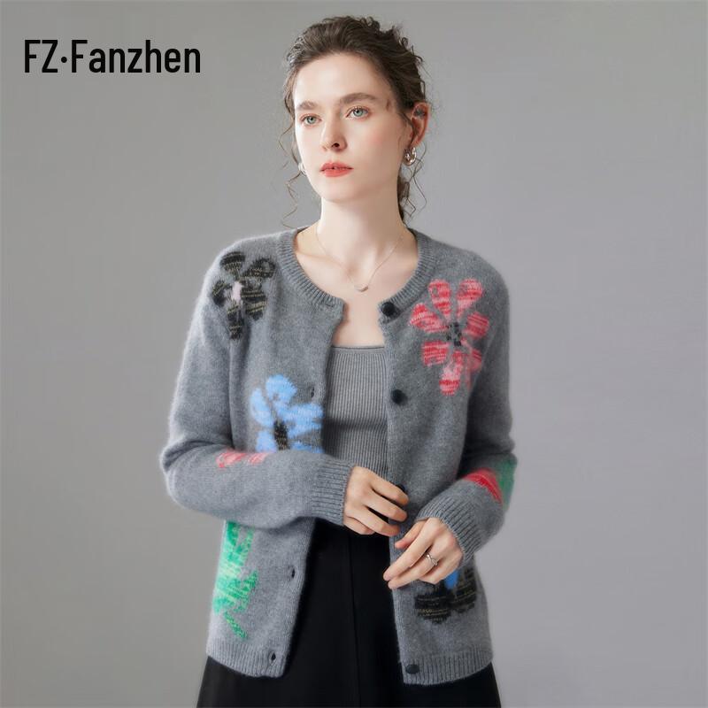 

Women s Thickened Cashmere Blend Cardigan XL